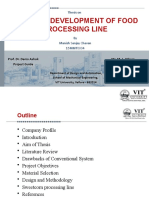 Design & Development of Food Processing Line: Thesis On