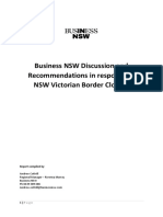 Business NSW Submission - Cross Border Closure