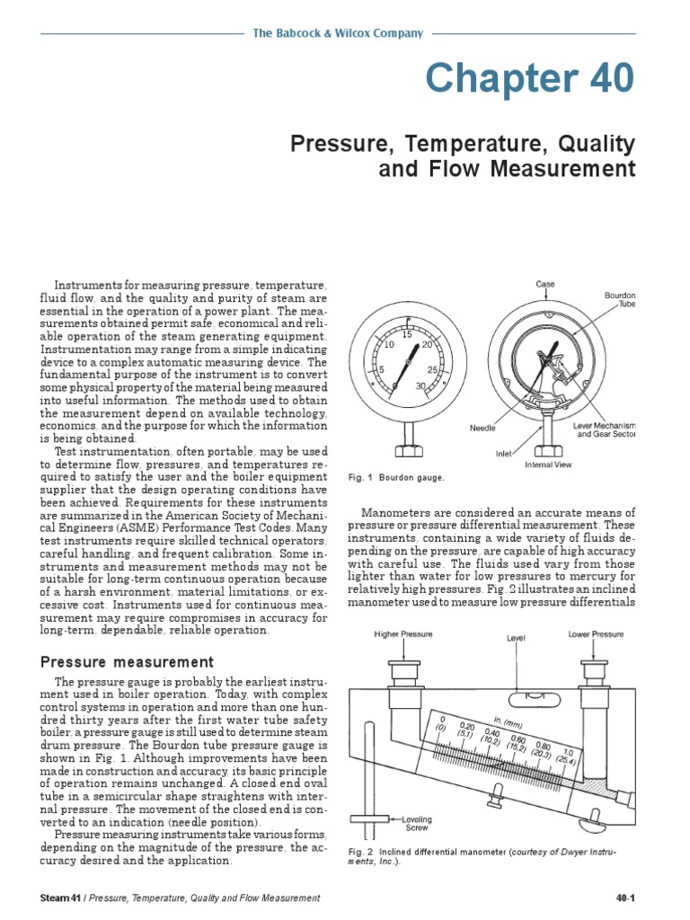 Chap 40 PDF | PDF | Thermocouple | Pressure Measurement