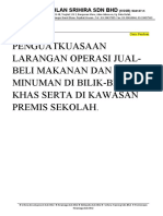 Pekeliling Larangan Jual Beli beroperasi di bilik-bilik khas di kawasan premis sekolah..doc