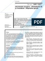 NBR 13915 - Instrumental Cirurgico - Afastadores de Aco Inoxidavel - Requisitos Gerais PDF
