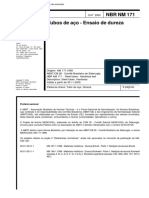 NBR NM 171 - Tubos de Aco - Ensaio de Dureza PDF