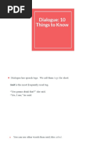 Grade 6 Dialogue Writing Guide | PDF | Quotation Mark | Writing
