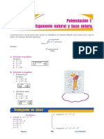 Potenciación I Exponente Natural y Base Entera PDF