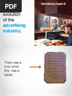 Evolution of Advertising