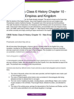 CBSE Notes Class 6 History Chapter 10 - New Empires and Kingdom