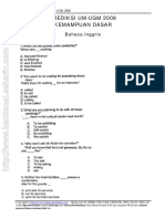 Prediksi Soal Bahasa Inggris Um-Ugm 2008 PDF