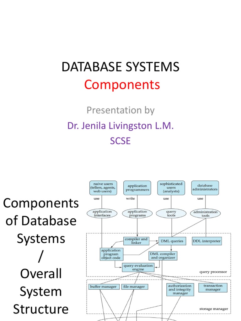 5-Database System Components | PDF | Databases | Sql