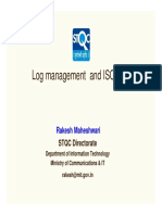 Log Management and ISO 27001: Rakesh Maheshwari Rakesh Maheshwari
