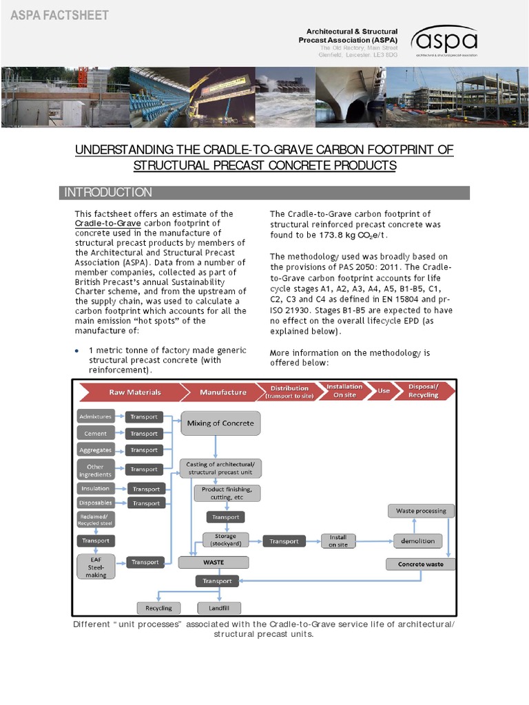 Carbon Footprint of Precast Concrete | PDF | Life Cycle Assessment ...