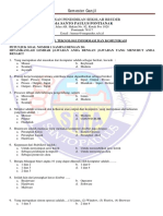 Semester Ganjil BANK SOAL TEKNOLOGI INFORMASI DAN KOMUNIKASI