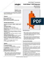 Smith Meter VDR Vertical Deaerator Specifications