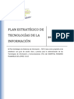 Plan Estratégico de Tecnologías de La Información