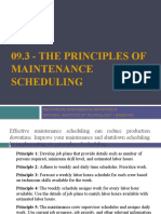 09.3 - The Principles of Maintenance Scheduling