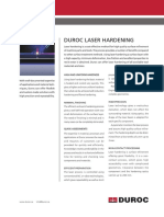 Duroc Laser Hardening: High and Uniform Hardness