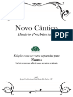 Hinário Presbiteriano Novo Cântico - Arranjo para Flautas PDF