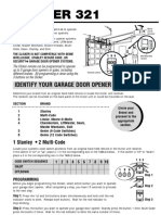 Clicker 321 Garage Door Remote