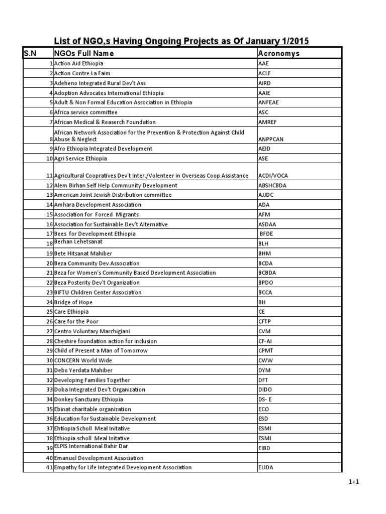 CSO Project Profile 2015 | PDF | Ethiopia