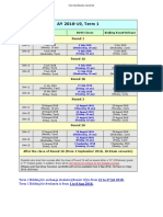 Bidding Schedule