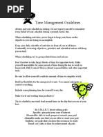 Time Management Guidelines