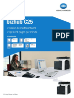 Bizhub C25: Colour A4 Multifunctional Up To 24 Pages Per Minute
