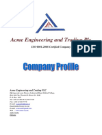 Acme Engineering and Trading PLC Company Profile