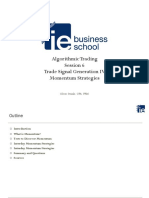 Algorithmic Trading Session 6 Trade Signal Generation IV Momentum Strategies