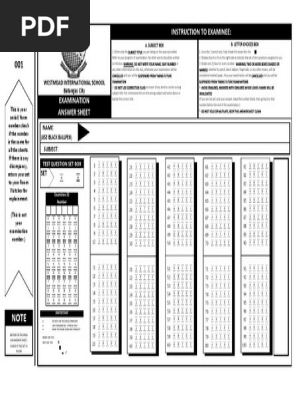 PRC ANSWER SHEET SAMPLE 001