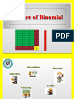 The Square of Binomials