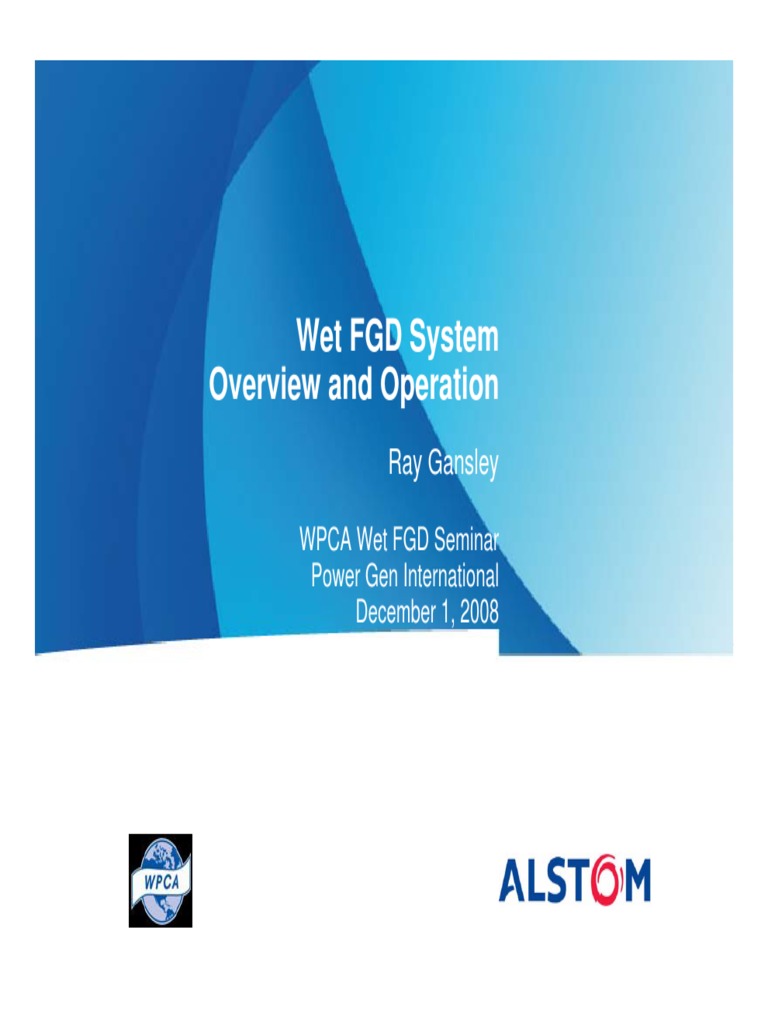 FGD Overview PDF | PDF | Mill (Grinding) | Water