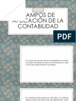 Campos de Aplicación de La Contabilidad