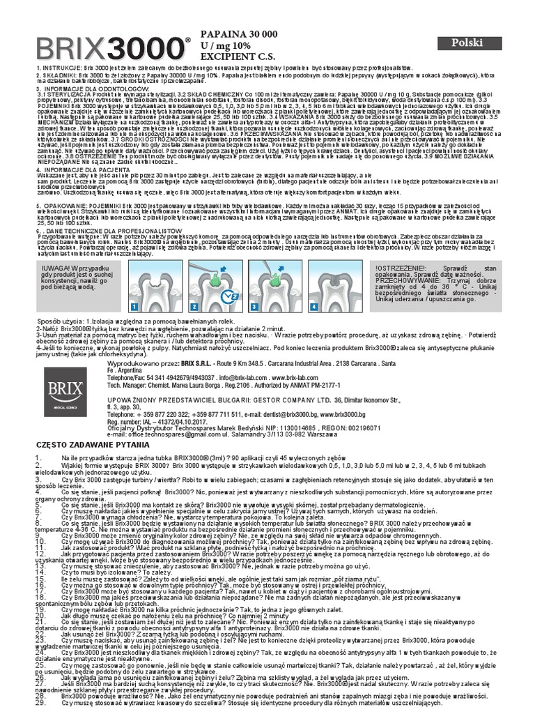 Leaflet Brix3000 PL | PDF