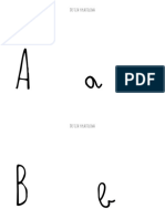 Plantilla Letras Mayúsculas y Minúsculas PDF