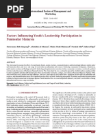 Factors Influencing Youth's Leadership Participation in Peninsular Malaysia