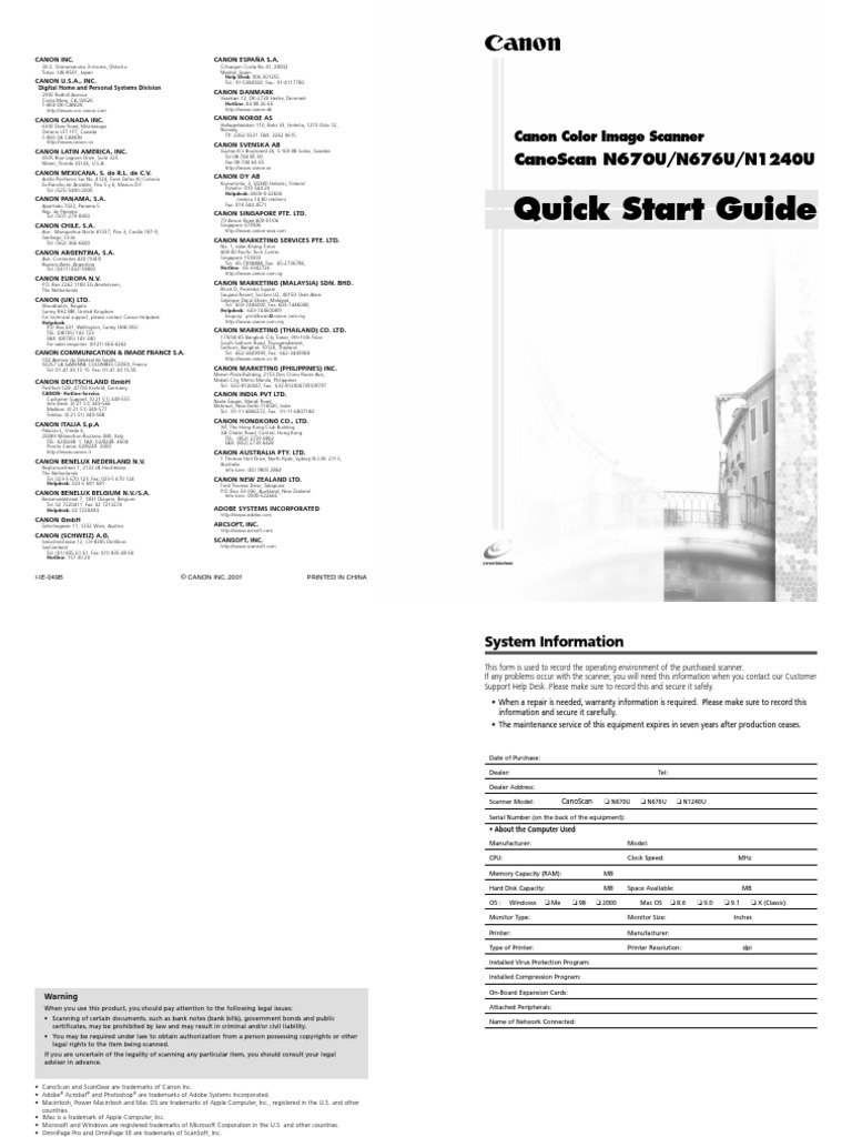 Quick Start Guide en | PDF
