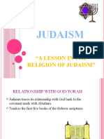 Judaism: "A Lesson in The Religion of Judaism"