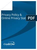 Privacy Policy & Online Privacy Statement