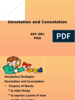 Denotation and Connotation: Apc-Erc PMA
