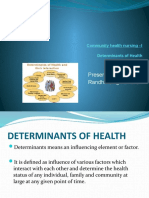 Determinants of Health - Randhir