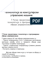 Rucno Projektovanje Tehnologije I Programiranje Obrade Deformisanjem