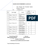 Lamp. 3 DAFTAR HADIR DOSEN PEMBIMBING LAPANGAN