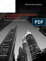 2016: Insurance Regulation in Asia Pacific: Ten Things To Know About 20 Countries