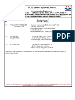 List of Approved Sub-Contractors For Servicing /calibration of Instruments by Instrumentation Department