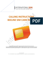 Calling Instructions Beeline Sim Card Russia