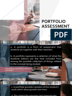 Portfolio Assessment Features