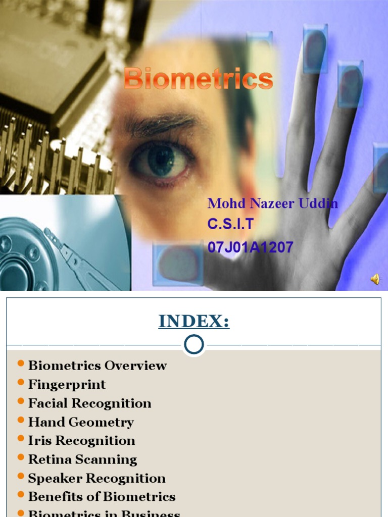 Edited Seminar Bio PDF Biometrics Fingerprint