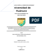 Implementacion de Un Sistema de Gestión de Seguridad y Salud en El Trabajo en La Construcción de Edificaciones Multifamiliares en Tingo Maria