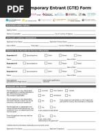 Genuine Temporary Entrant (GTE) Form: Education Agency Details