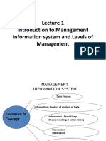 Introduction To Management Information System and Levels of Management