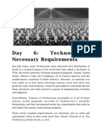 Day 6 - Technocracy's Necessary Requirements